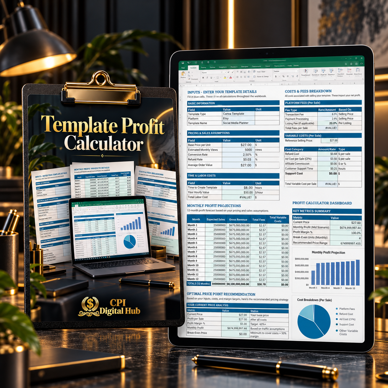 Template Profit Calculator