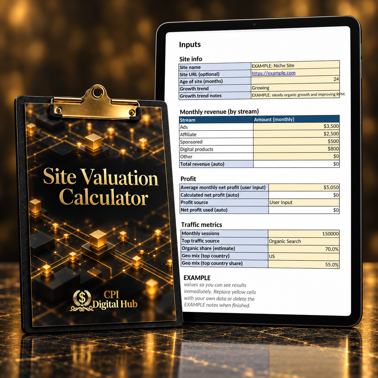 Site Valuation Calculator
