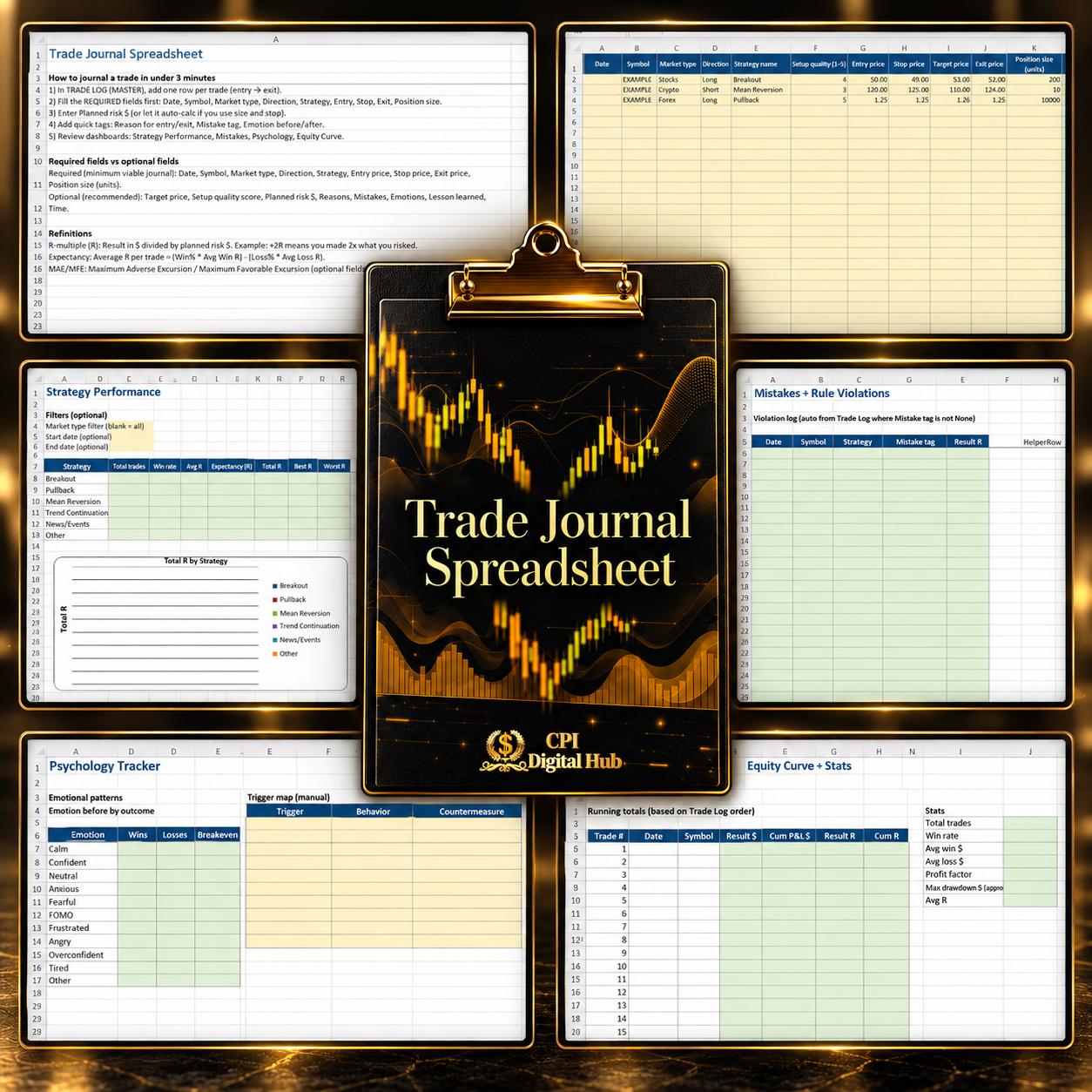 Trade Journal Spreadsheet